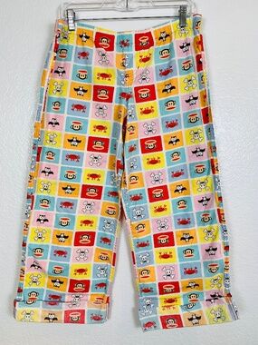 Y2K Paul Frank Julius The Monkey Pajama Pants Womens Large Bats Crabs Skulls
